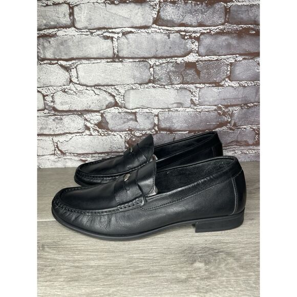 Isa Tapia Ayrton Black Leather Penny Loafers Dress Shoes Men’s Sz 45EU/12.5M US - Picture 13 of 16
